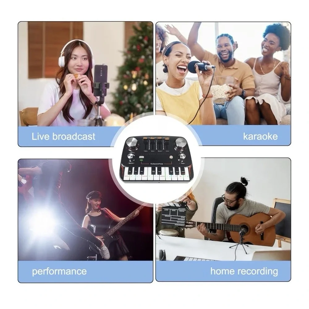 KTV Live‎ Broadcast Sound Card Audio Recording Desktop Singing Lossless